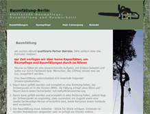 Tablet Screenshot of baumfaellung-berlin.de